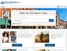 Tablet Screenshot of jobsinchattanooga.com